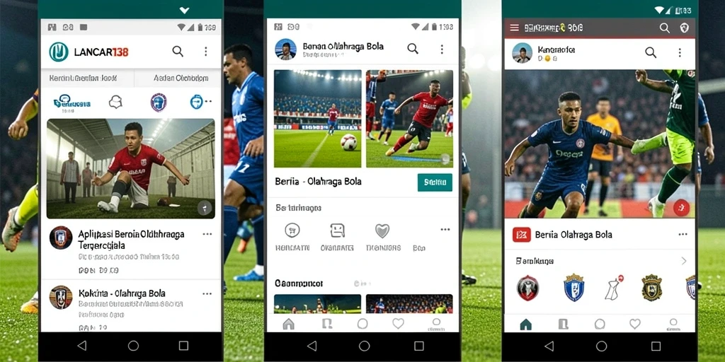 Antarmuka modern dan informatif dari aplikasi LANCAR138.