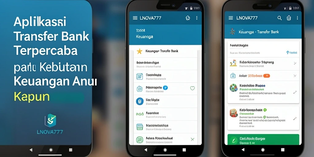 Antarmuka LNOVA777 yang sederhana dan fungsional untuk kebutuhan Transfer Bank.
