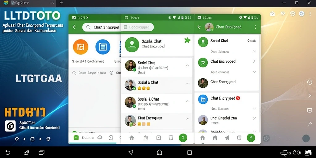 Tampilan antarmuka LTDTOTO dengan fitur Chat Encrypted yang menarik.