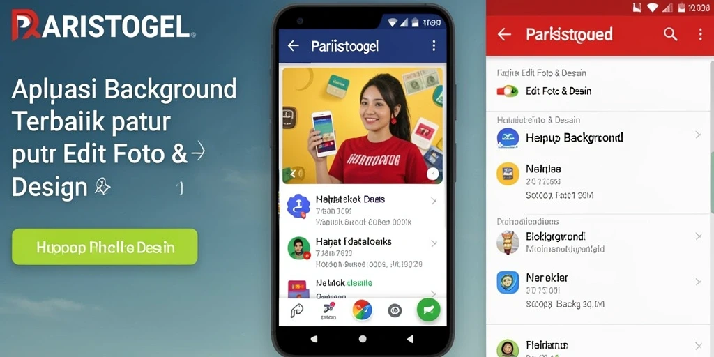 Tampilan antarmuka utama aplikasi PARISTOGEL saat hapus background.